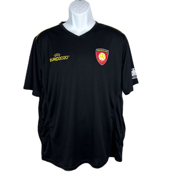 UEFA Euro 2020 Shirt Men Extra Large Black Deutschland Soccer Official Licensed - Picture 1 of 12